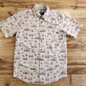 Marmot Syrocco Shirt Men Size S Moonbeam Camping Short Sleeve